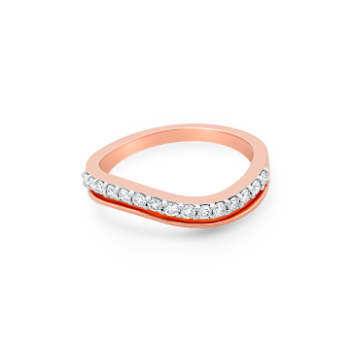 Precious  Diamond Ring in 14K Rose gold