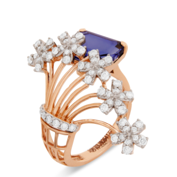 Celestial Blue Sapphire Starlight Ring