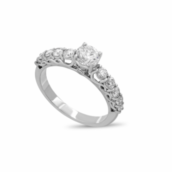 Diamond Elegance, 14KT White Gold Ring
